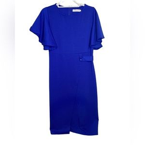 Royal Blue MIDI Dress, Size XL